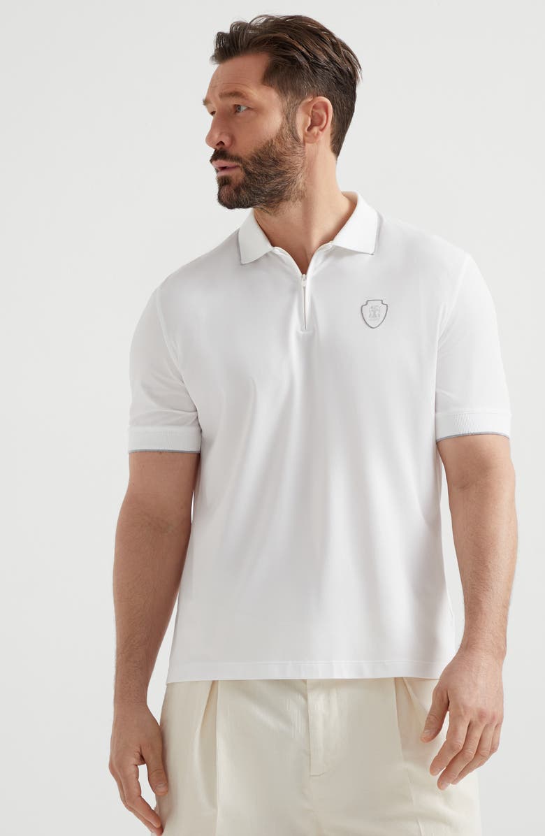 Brunello Cucinelli Piqué polo shirt, Alternate, color, 