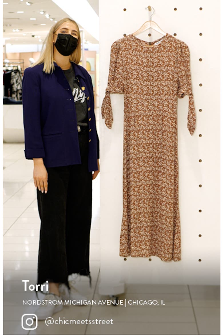 Jaime Tie Sleeve Midi Dress video