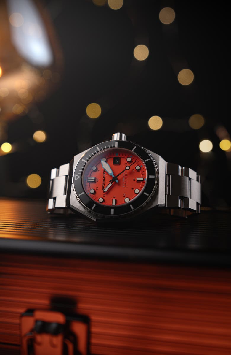 SPINNAKER Dumas Automatic Bracelet Watch, 44mm, Alternate, color, 