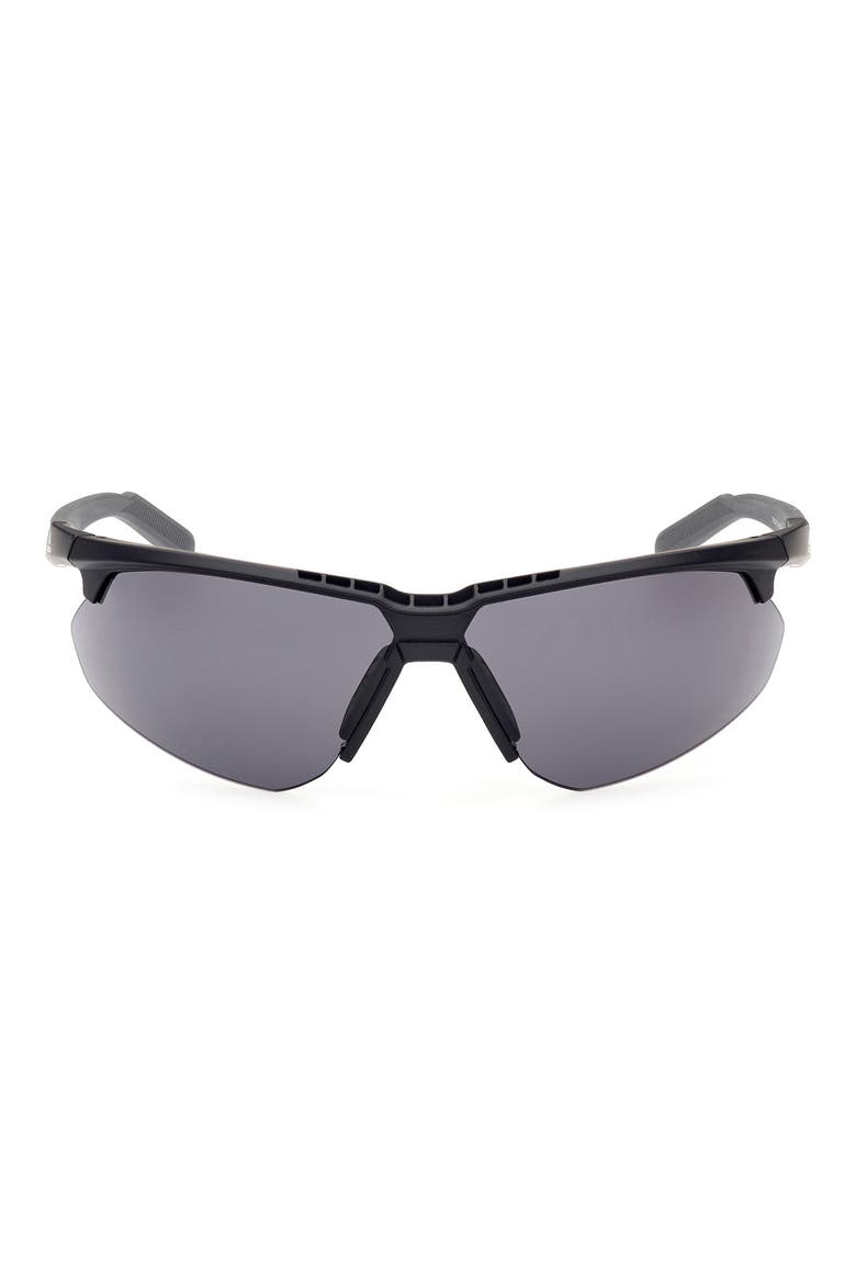 79mm Geometric Sunglasses, Main, color, SMOKE / CLEAR LENSES