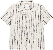DENIM AND FLOWER Kids' Irregular Line Camp Shirt