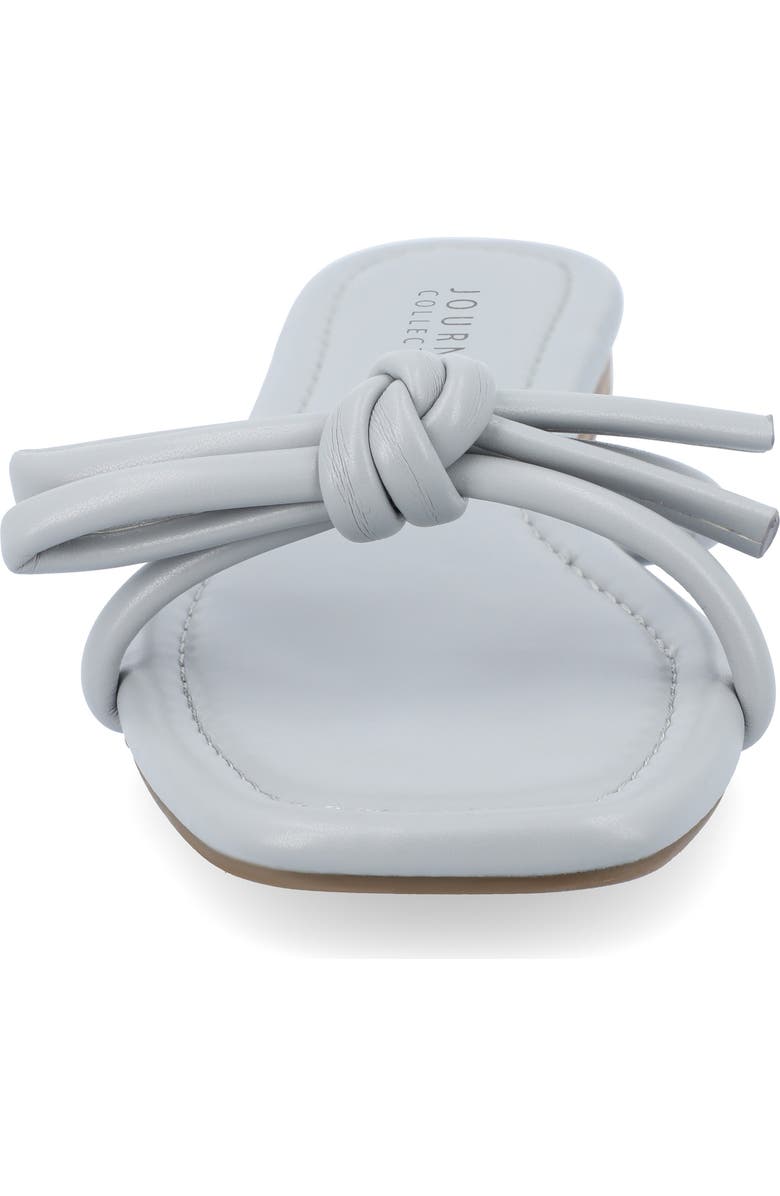 Journee Collection Soma Bow Sandal, Alternate, color, Blue