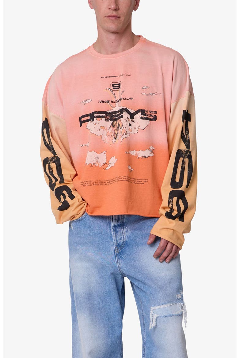Missing Long Sleeve Graphic T-Shirt, Main, color, ORANGE