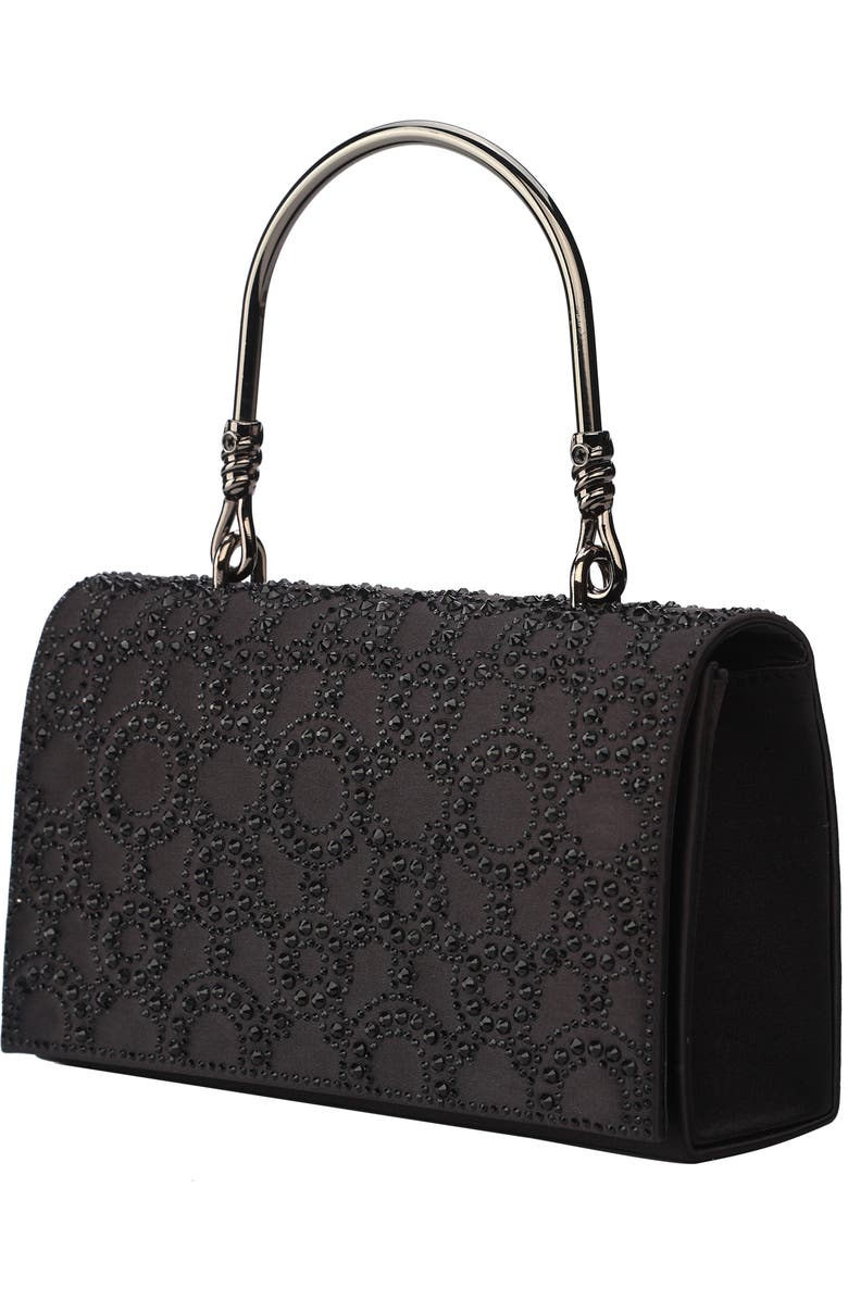 LADY COUTURE Rhinestone Covered Clutch Bag, Main, color, Black