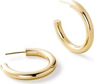 Ana Luisa Chunky Gold Hoop Earrings - Gold Bold C-Hoops Large