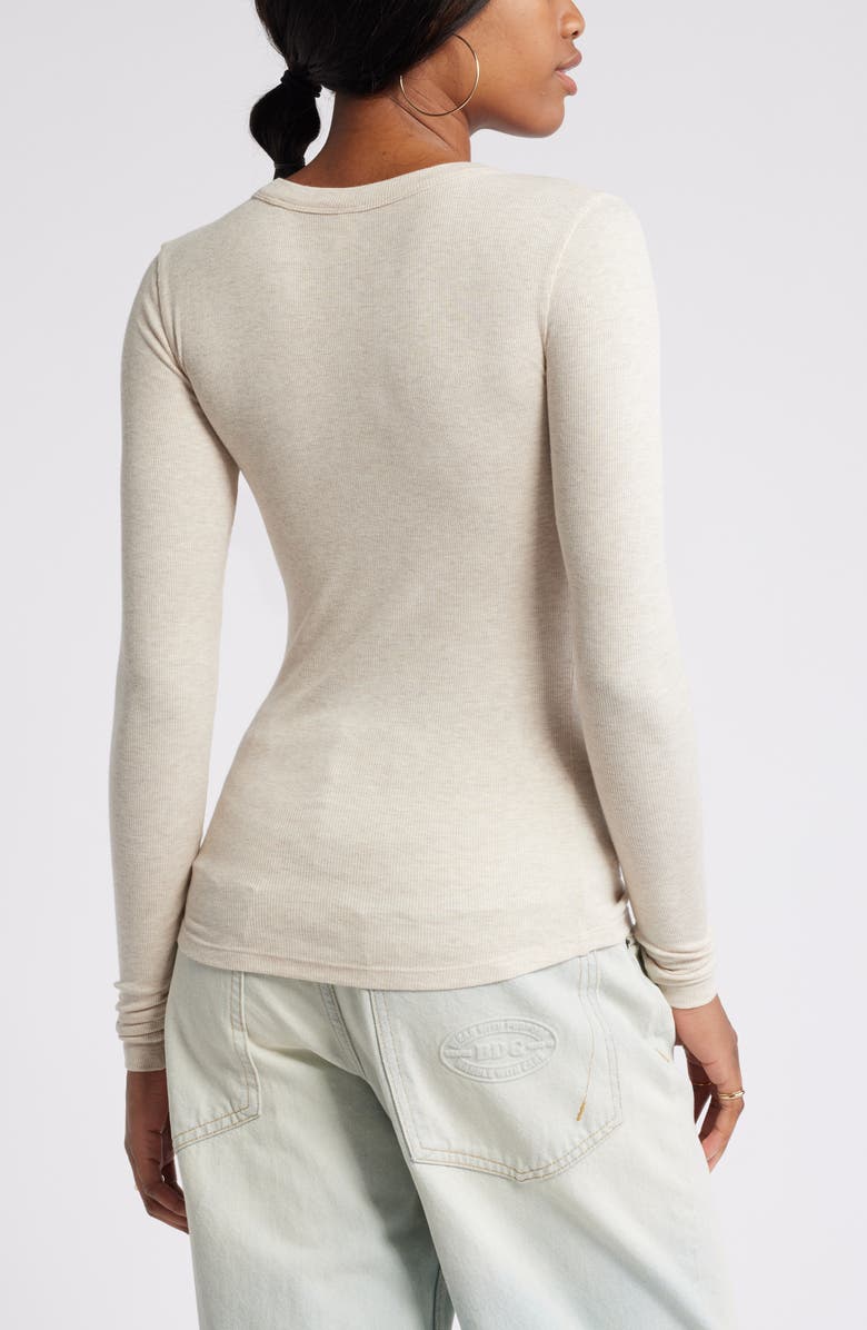 Ribbed Long Sleeve T-Shirt
