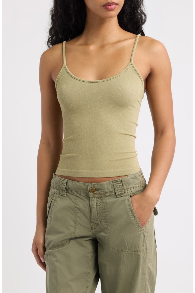 Molly Glitter Cami, Main, color, KHAKI