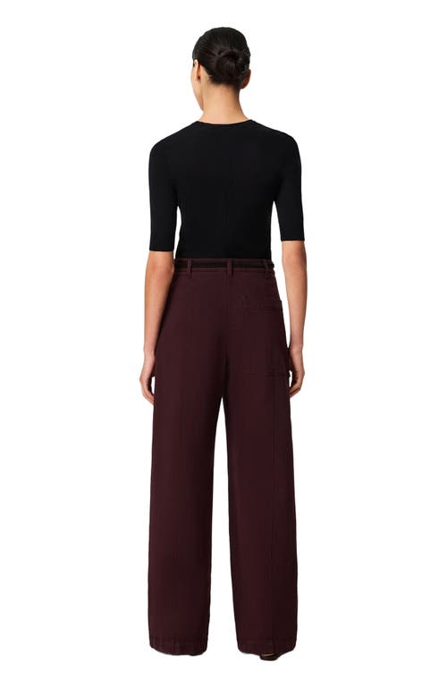 Another Tomorrow Fitted Knit Top In Black