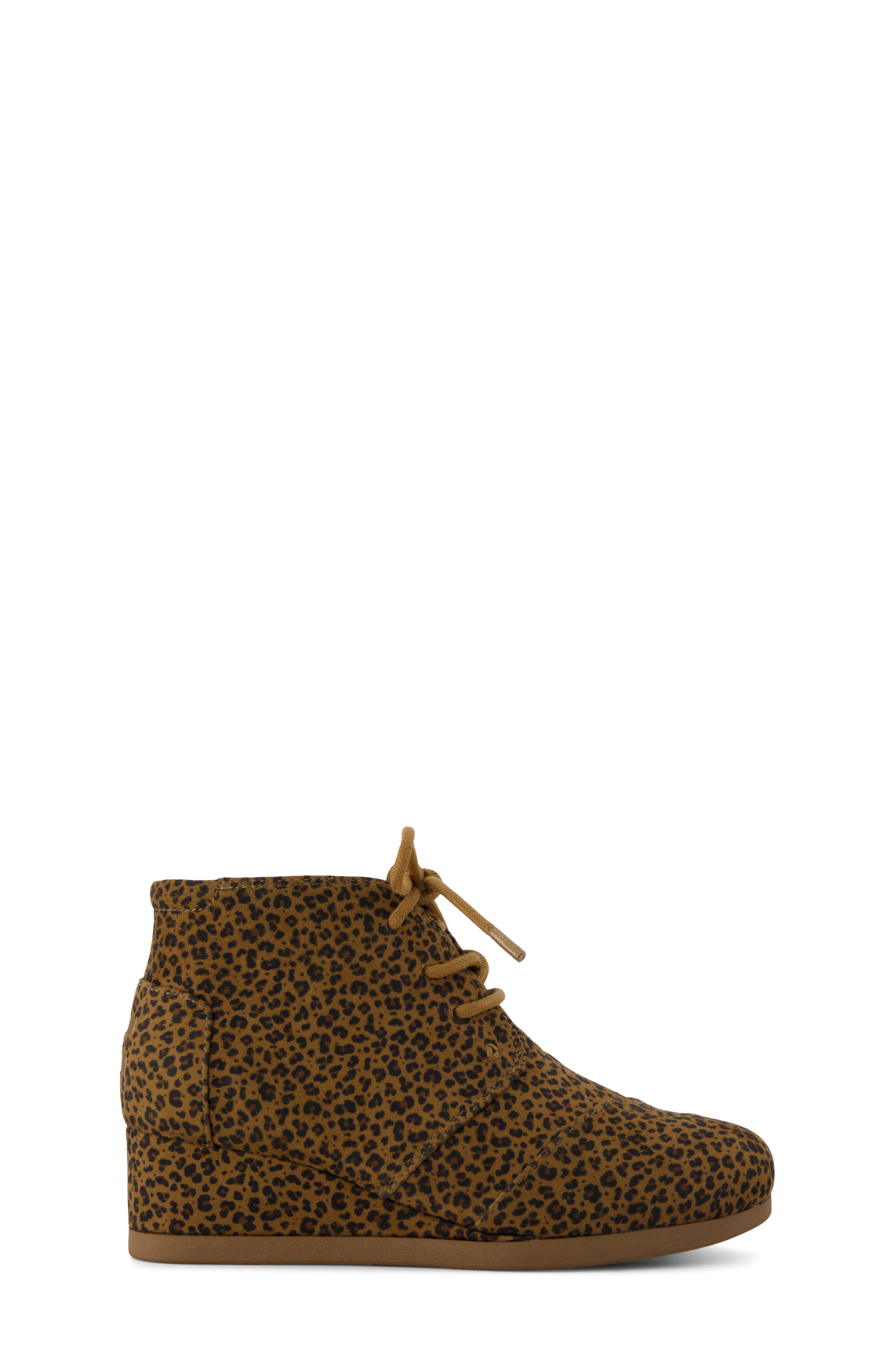 Kids' Desert Wedge Bootie, Alternate, color, TOFFEE MICRO LEOPARD