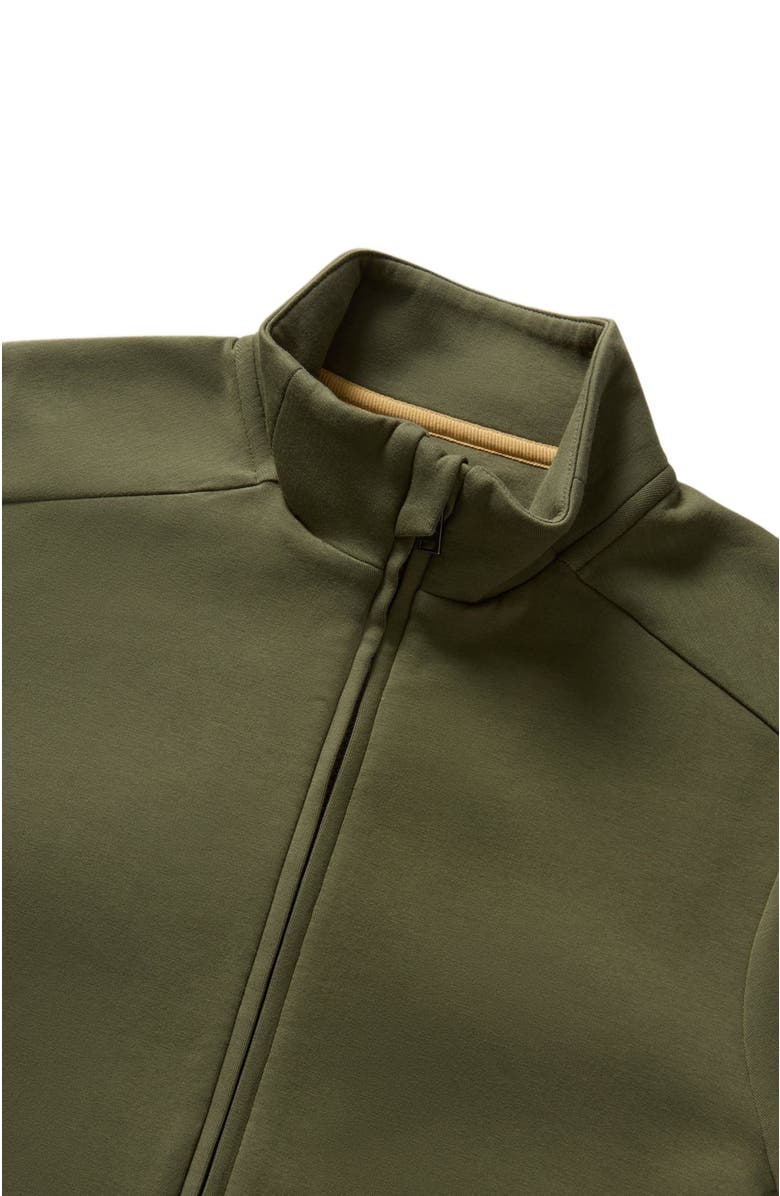 Robert Talbott Evans Track Jacket, Alternate, color, Olive