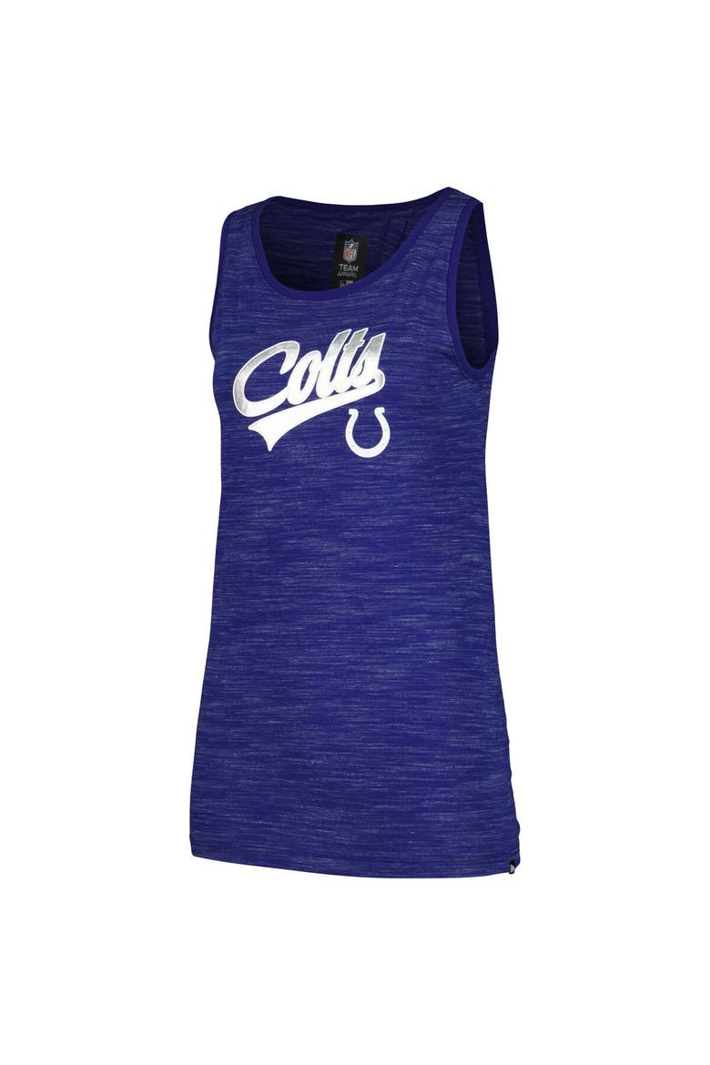 Women's New Era  Royal Indianapolis Colts  Space Dye Active Tank Top, Alternate, color, Royal