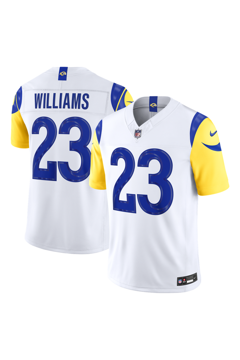 Men's Nike Kyren Williams White Los Angeles Rams Vapor F.U.S.E. Stitched Limited Jersey, Main, color, White