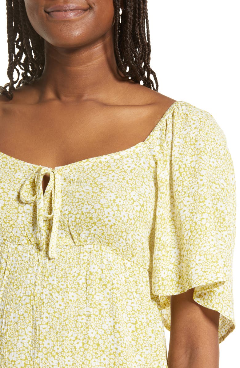 Billabong Women's Secret Garden Flutter Sleeve Dress, Alternate, color,