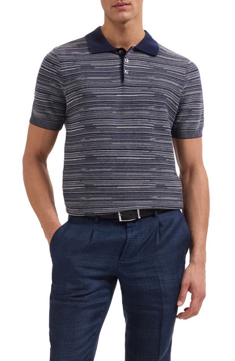 Space Dye Polo Sweater