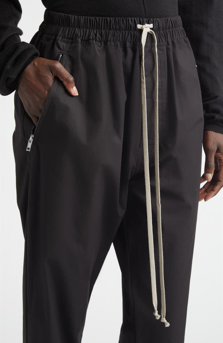 Rick Owens Cotton Crop Joggers, Alternate, color, Black