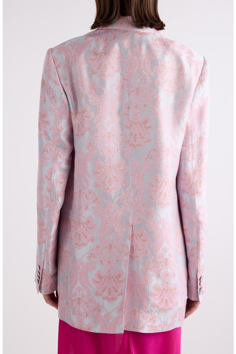 Blanchets Floral Jacquard Single Breasted Blazer, Alternate, color, LIGHT BLUE