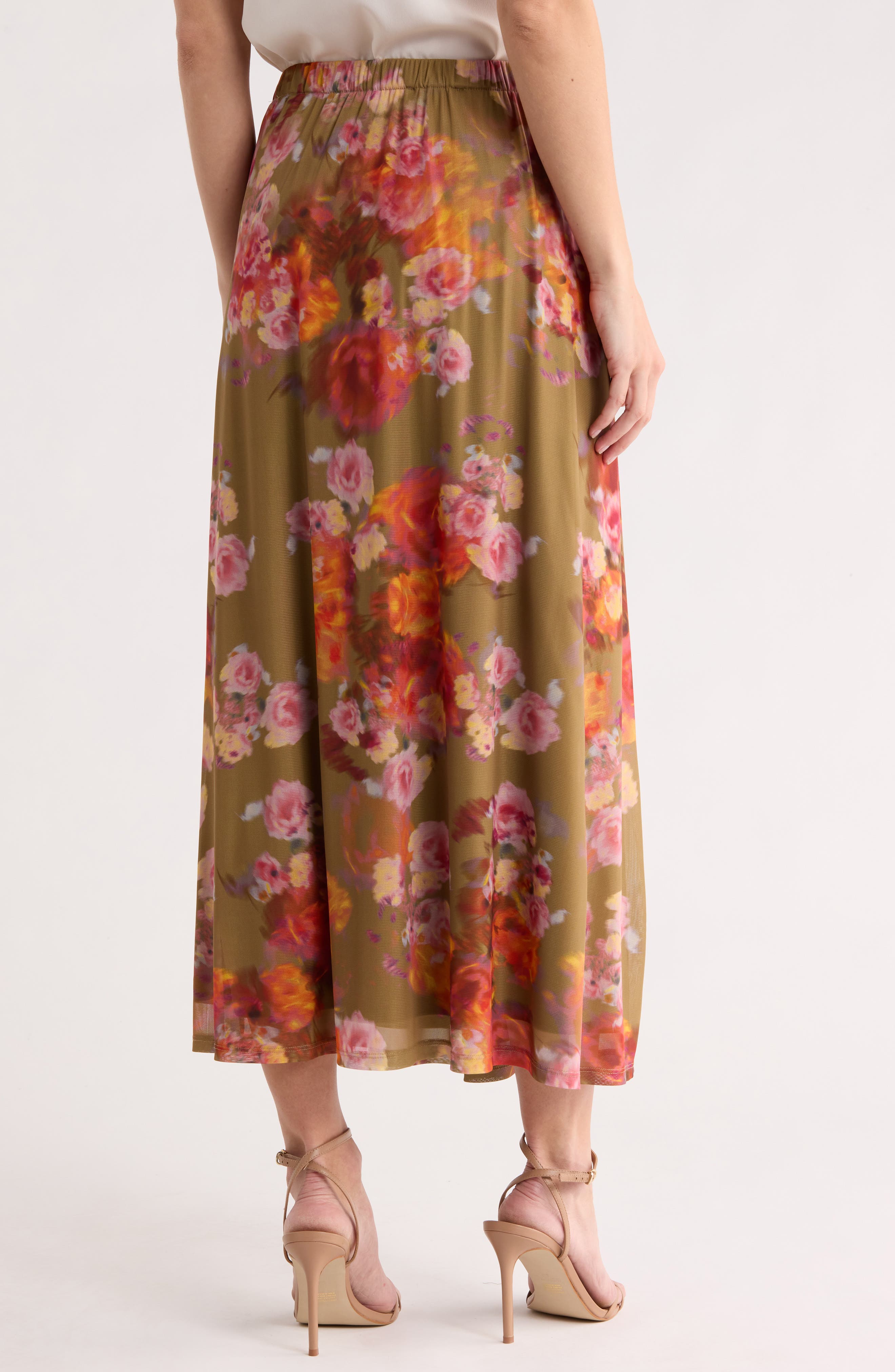 Floral Mesh Skirt - image 2