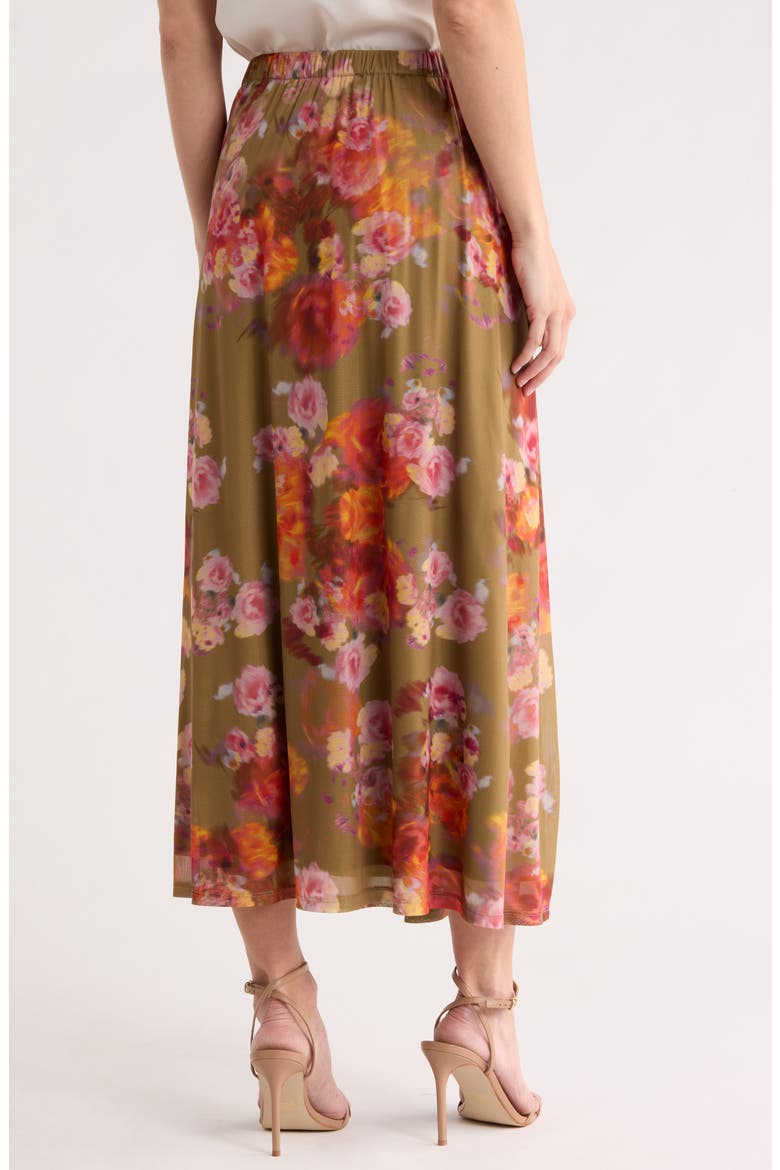 Floral Mesh Skirt, Alternate, color, TAN