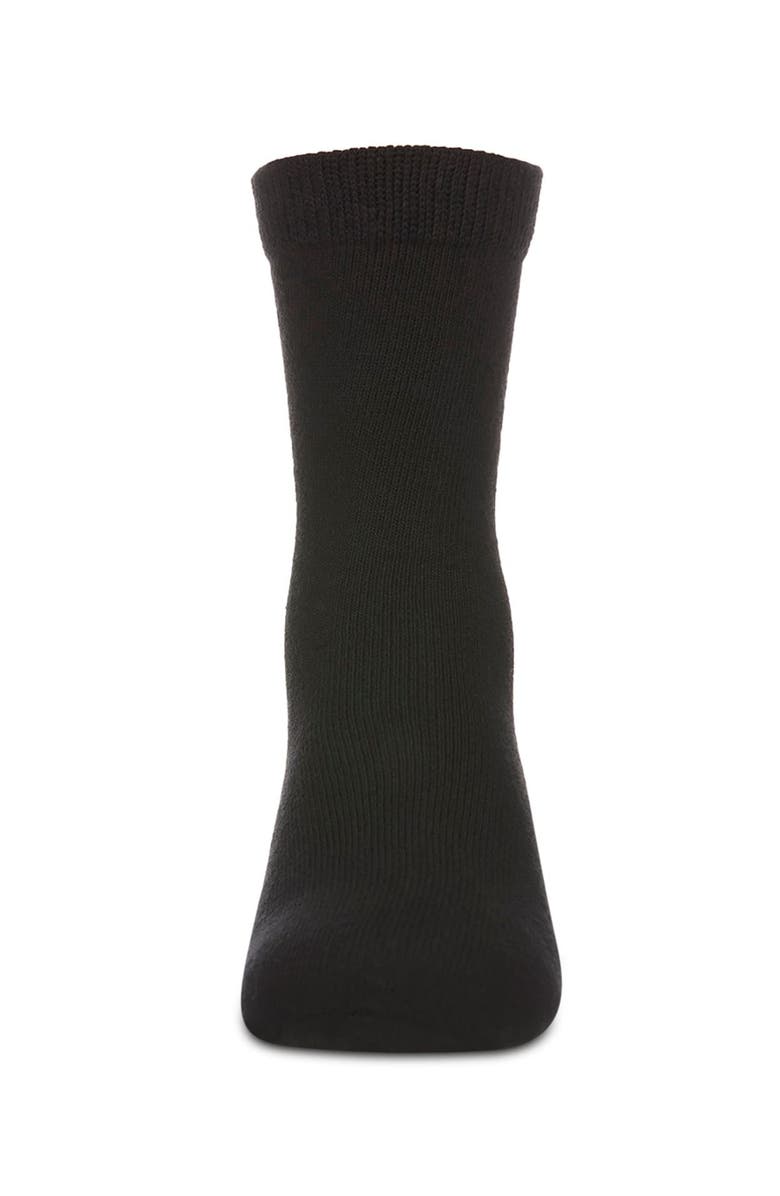 MeMoi Kids' Basic Cotton Blend Crew Socks, Alternate, color, Black