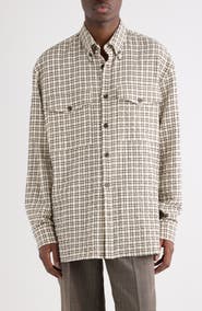 Dries Van Noten Cromo Check Button-Down Shirt