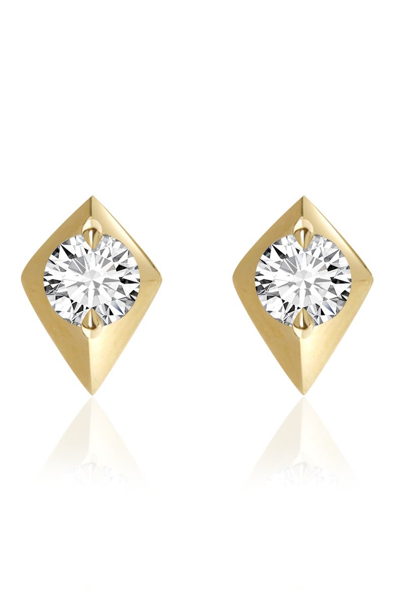 Elegance Diamond Geometric Stud Earrings, Main, color, 14K YELLOW GOLD