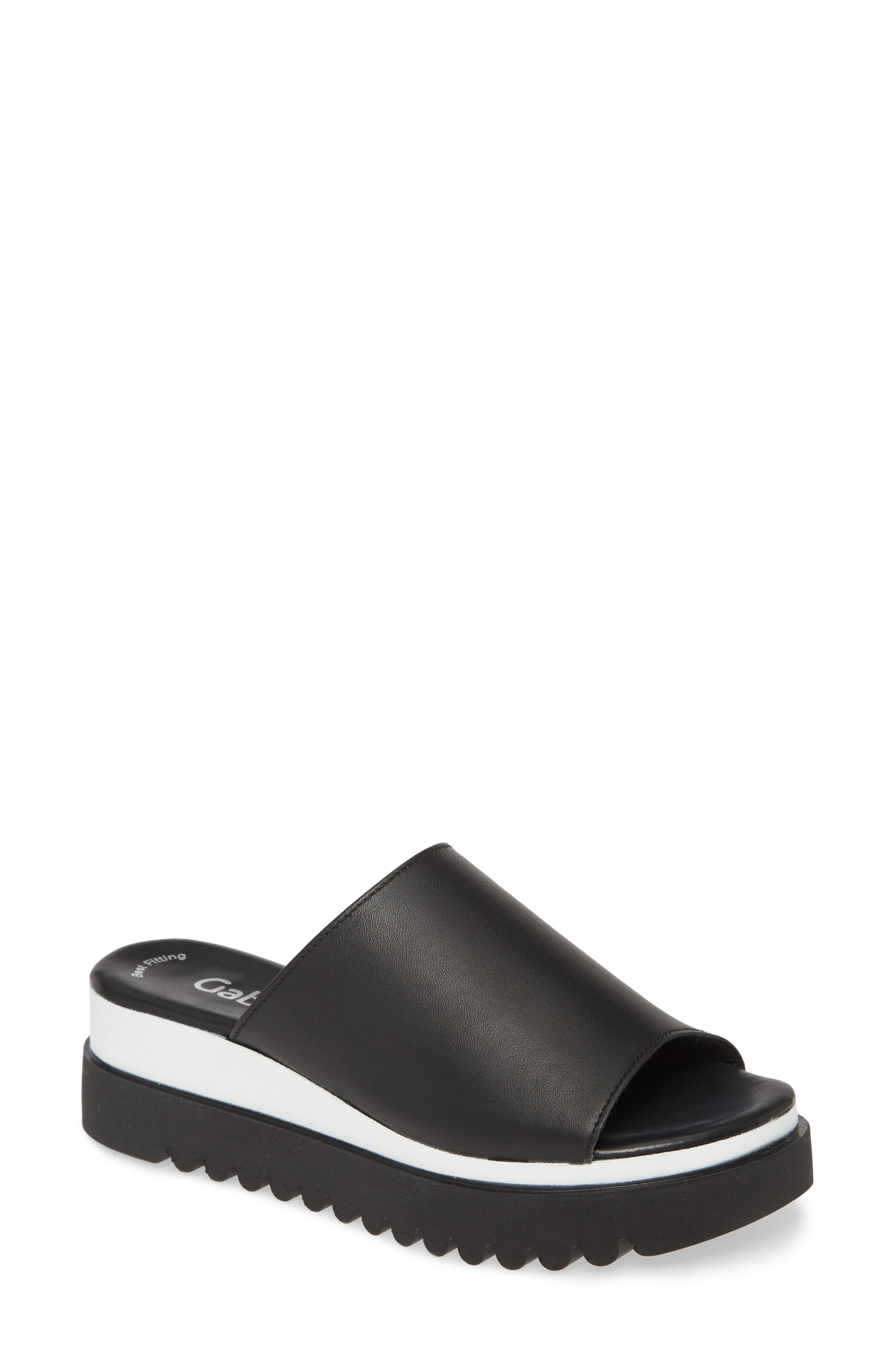 Gabor Platform Slide Sandal, Main, color, 