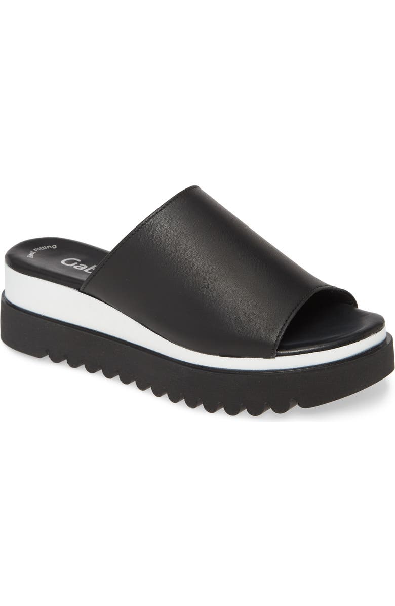 Gabor Platform Slide Sandal, Main, color,