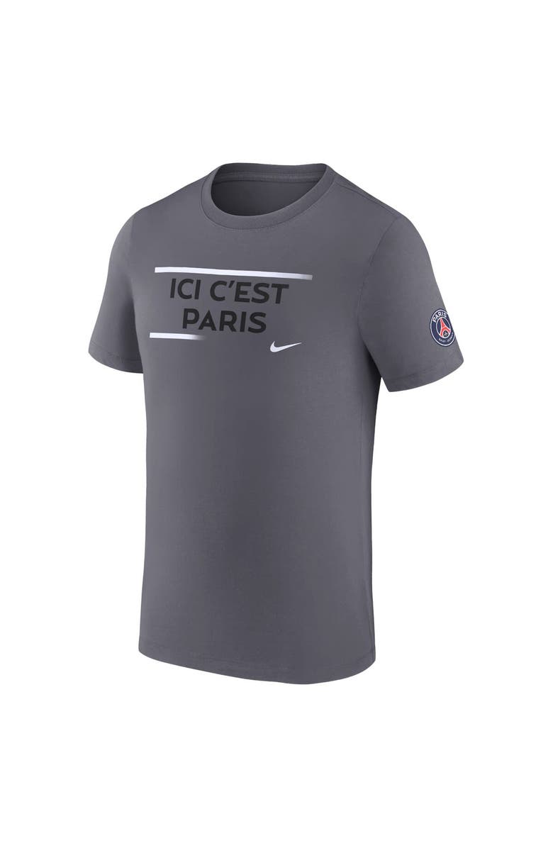Nike Men's Nike Gray Paris Saint-Germain Verbiage T-Shirt, Alternate, color, Gray