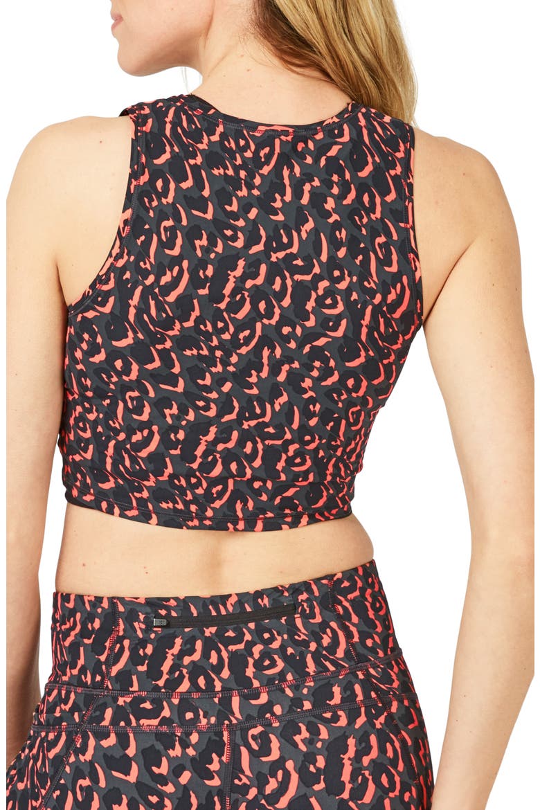 Homestraight Running Tank, Alternate, color, FLURO FLASH LEOPARD PRINT