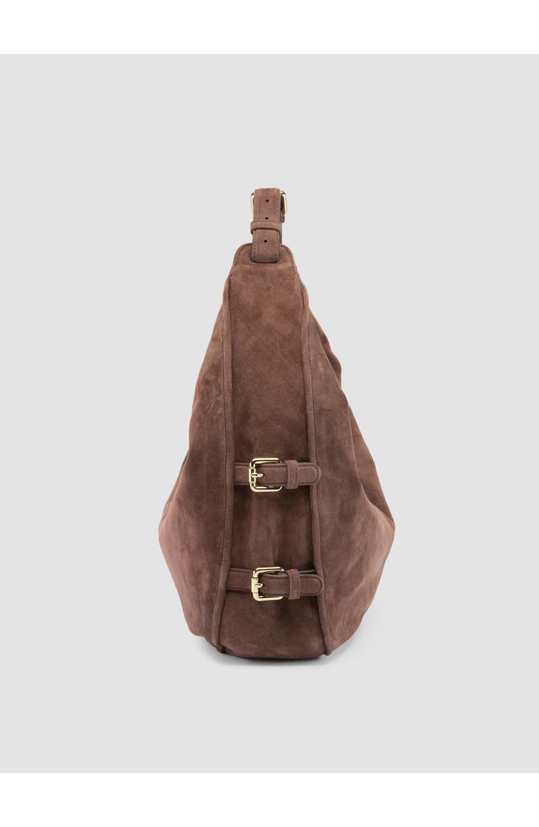 Officine Creative Julie 015 Crescent Shoulder Bag, Alternate, color, Brown