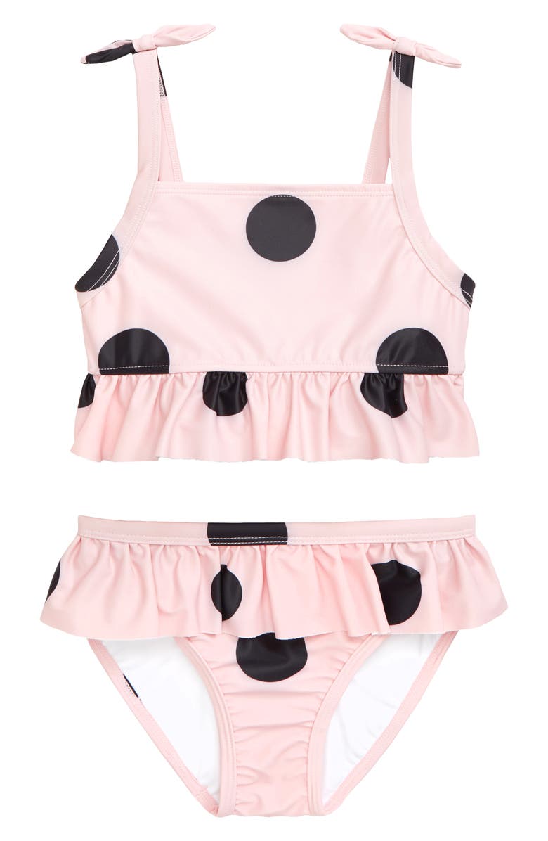 Tucker + Tate Flutter Stroke Polka Dot Two-Piece Swimsuit, Main, color, 