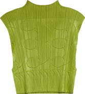 Pleats Please Issey Miyake Tune Pleated Crop Top