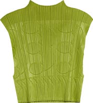 Pleats Please Issey Miyake Tune Pleated Crop Top