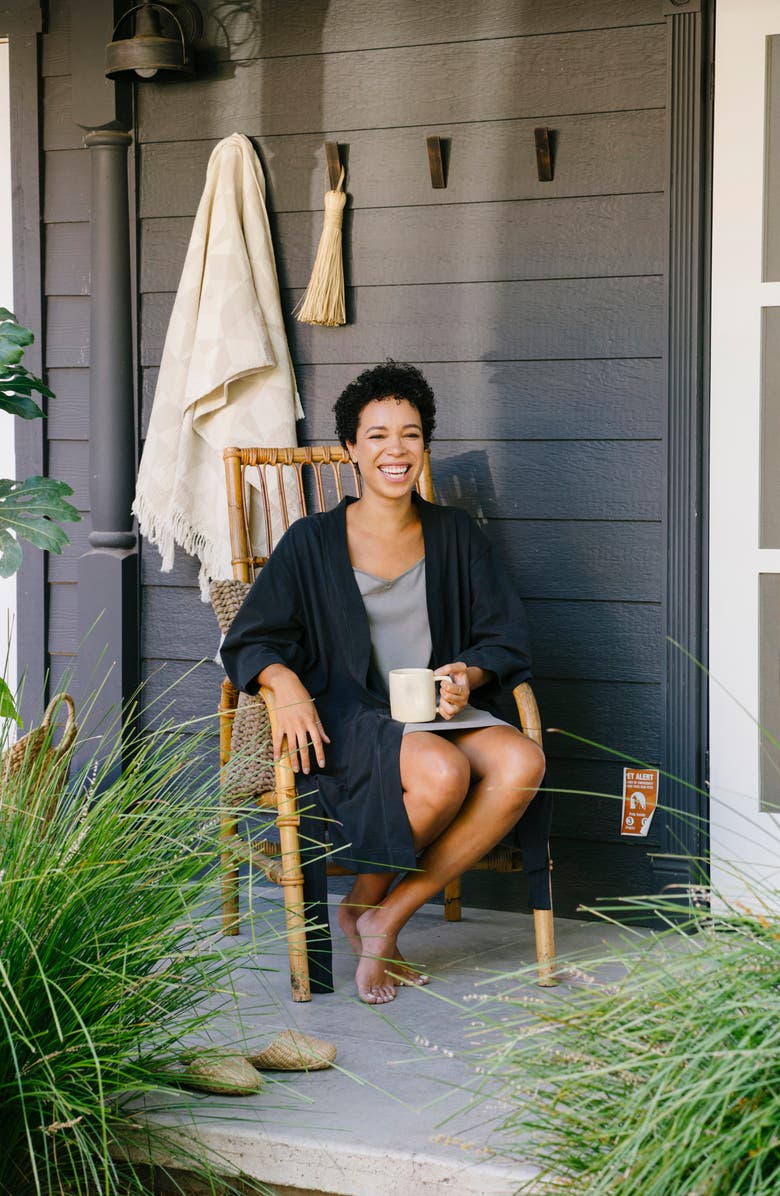 Coyuchi Solstice Organic Cotton Jersey Robe, Alternate, color,