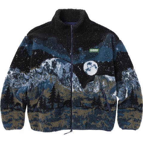 Yosemite Night Views Full-Zip High Pile Fleece Jacket