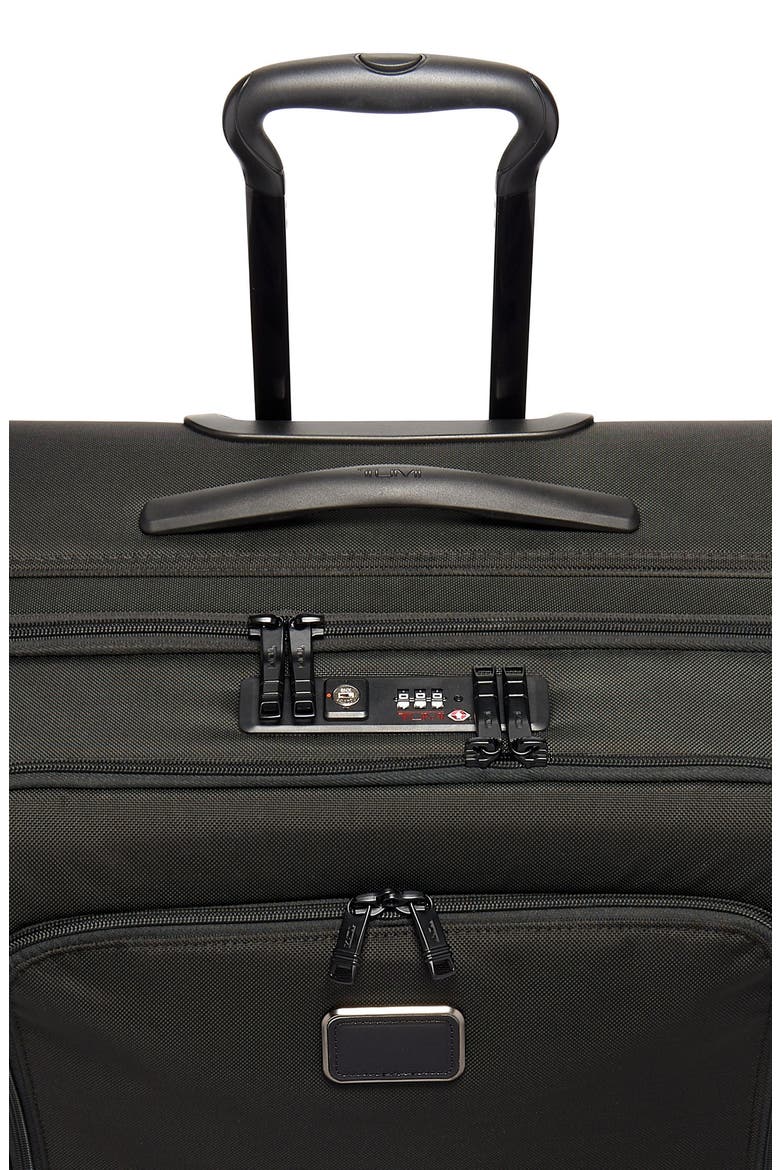 Alpha Large Expandable Checked Luggage, Alternate, color, BLACK