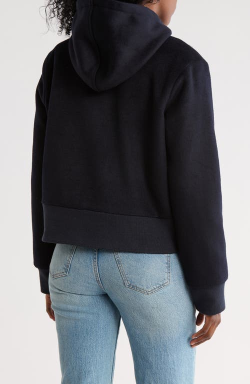 Hudson Jeans Hooded Full Zip Jacket In Blue