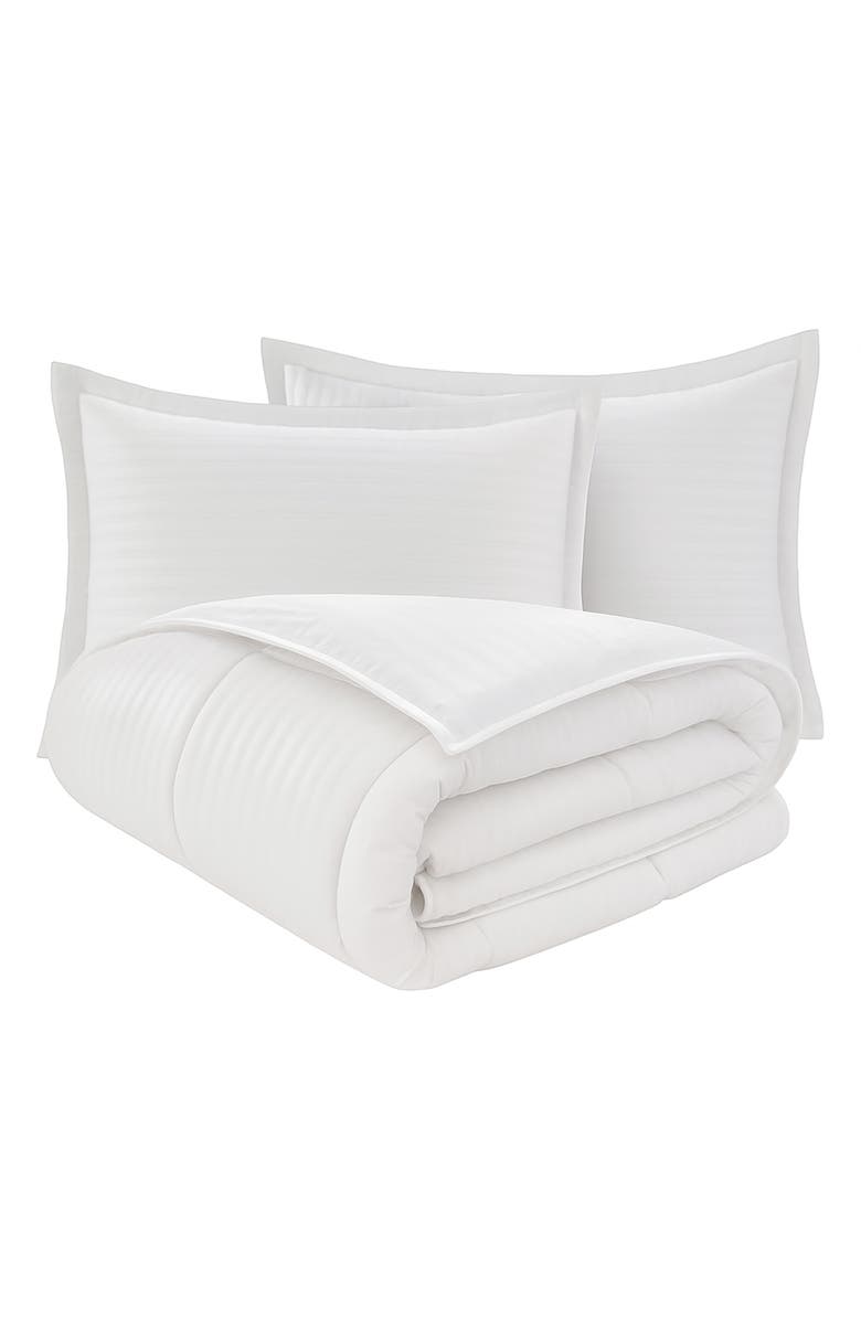 Luxury Home Luxurious Soft Bedding Comforter & Sham Set, Main, color, White