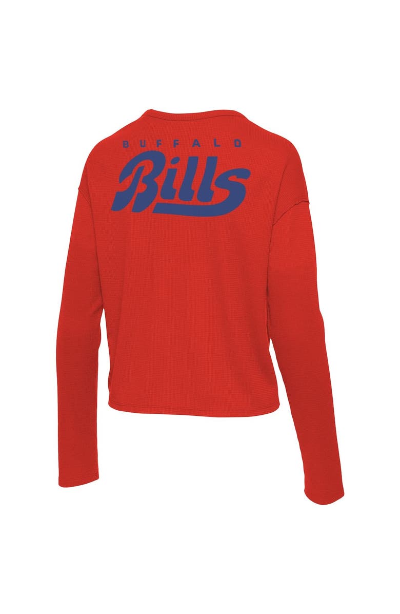 Junk Food Women's Junk Food Red Buffalo Bills Pocket Thermal Long Sleeve T-Shirt, Alternate, color, Red