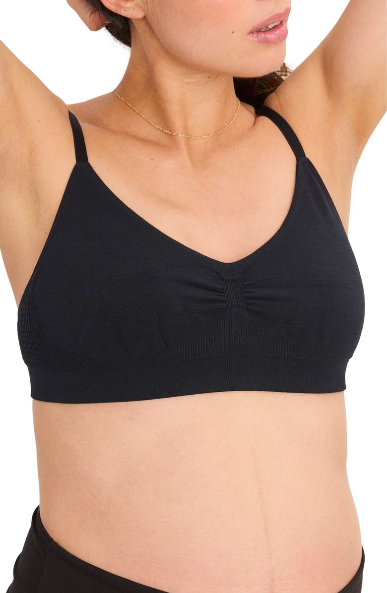 HATCH Collection The All-Tri Maternity/Nursing Bra, Main, color, Black
