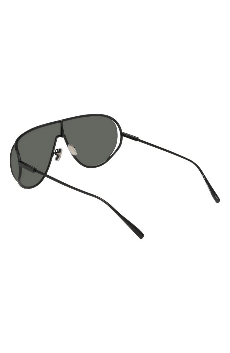 FERRAGAMO 63mm Oversize Aviator Sunglasses, Alternate, color, Black