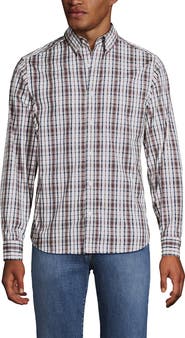 Lands' End Traditional Fit Long Sleeve Travel Kit Shirt