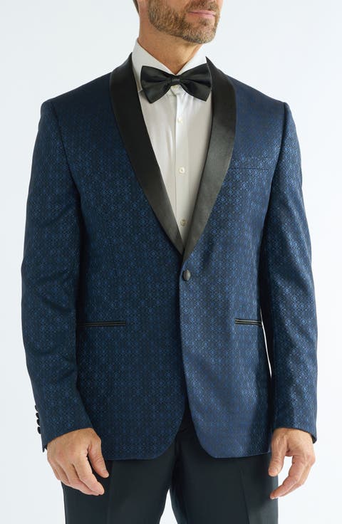 Floral Jacquard Evening Jacket