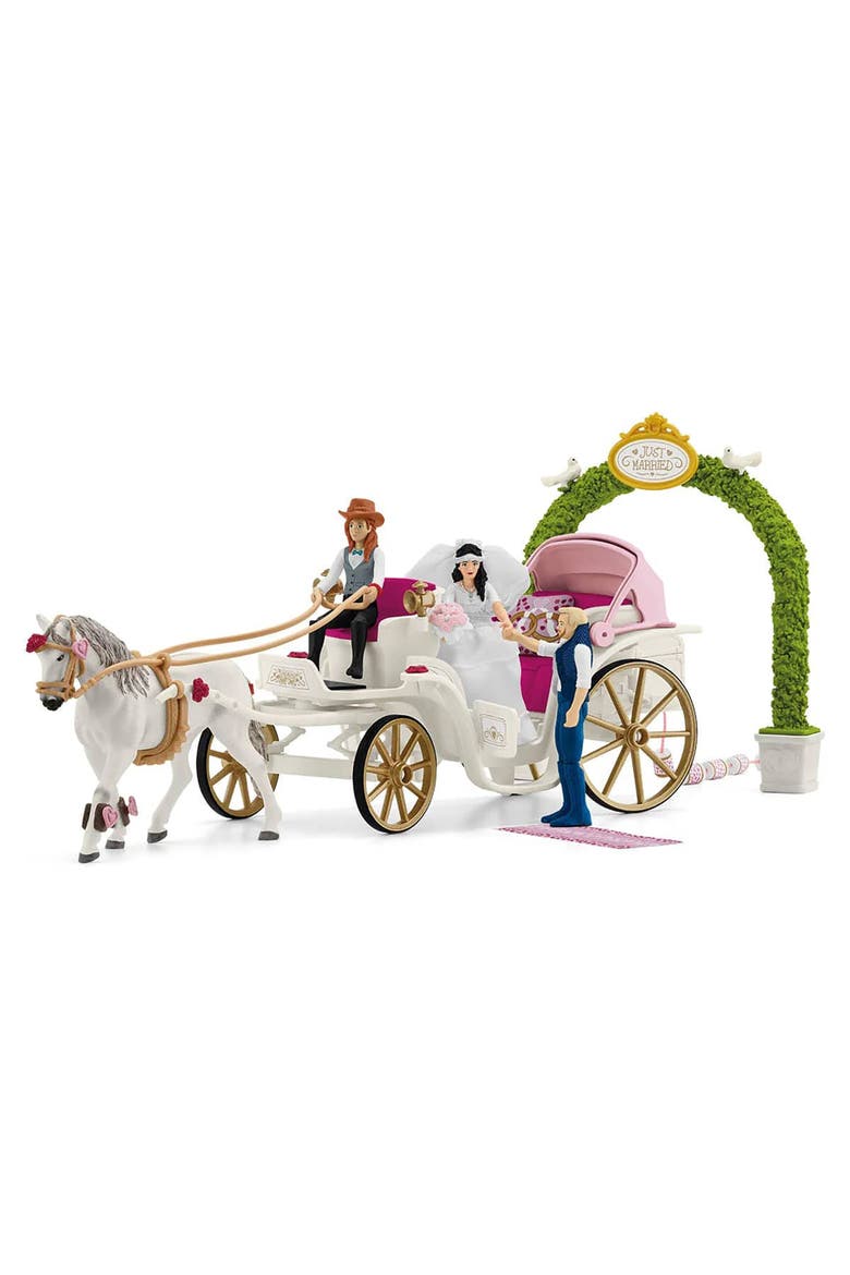 Horse Club Wedding Carriage Horse Figurine, Main, color, Multicolored