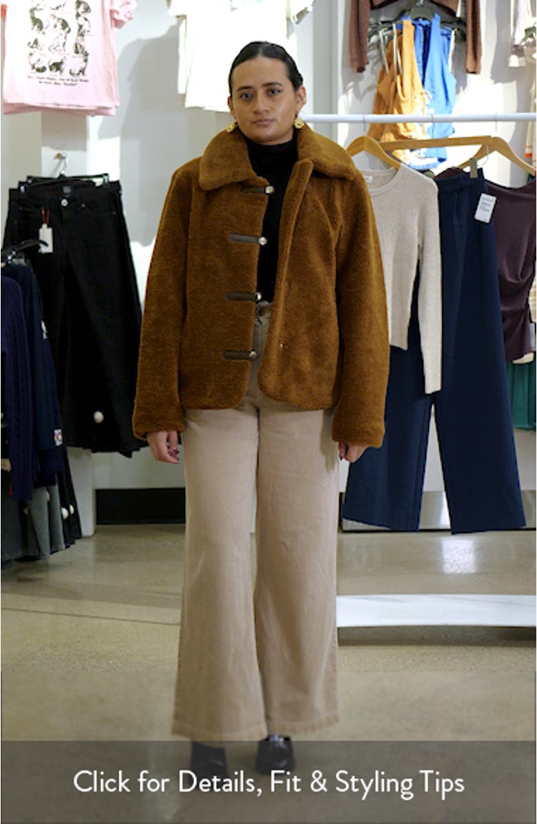 Short Faux Shearling Coat, sales video thumbnail