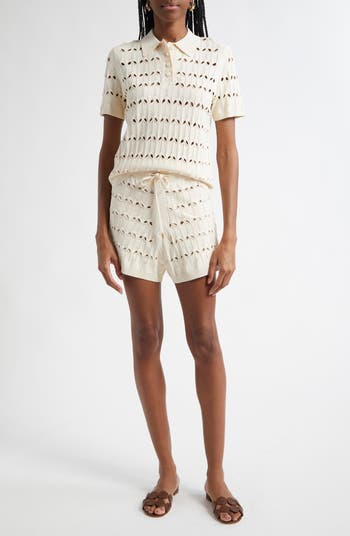 【Zimmermann】Rhiannon pointelle cotton minidress Rhiannon pointelle cotton minidress in white - Zimmermann