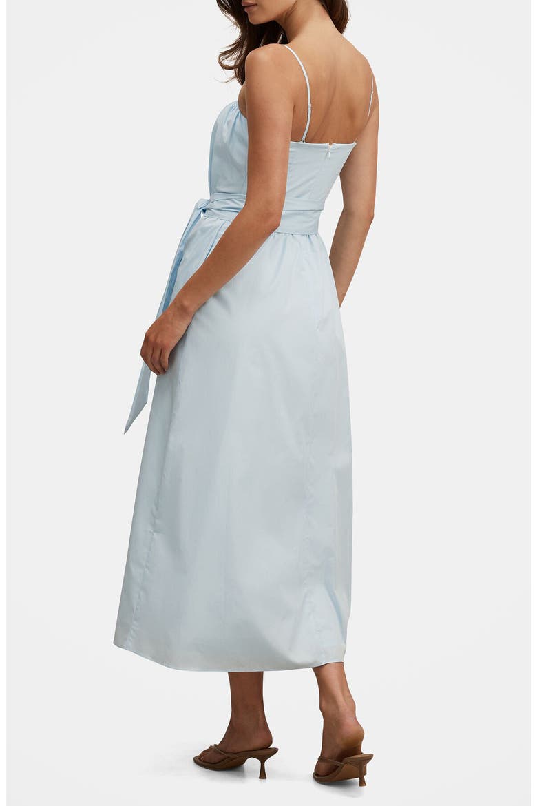 Melissa Poplin Midi Sundress, Alternate, color, SOFT BLUE