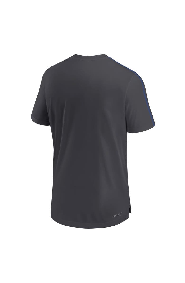 Nike Men's Nike Anthracite Duke Blue Devils 2024 Sideline Coach Performance Top, Alternate, color, Anthracite
