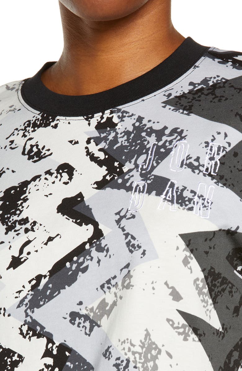 Jordan Heatwave Boxy Crop Graphic Tee, Alternate, color, Smoke Grey