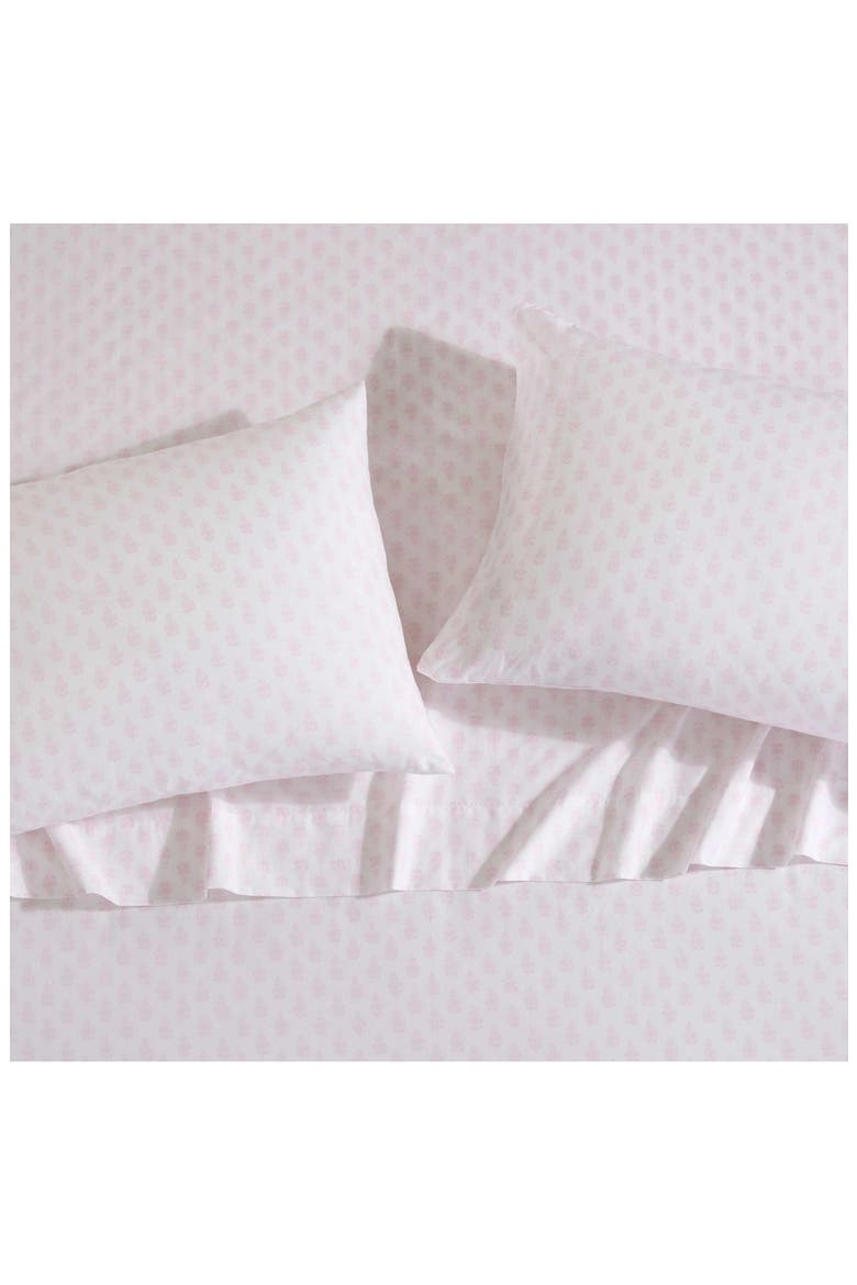 Francesca 4-Piece Cotton Sheet Set, Alternate, color, BRIGHT PINK